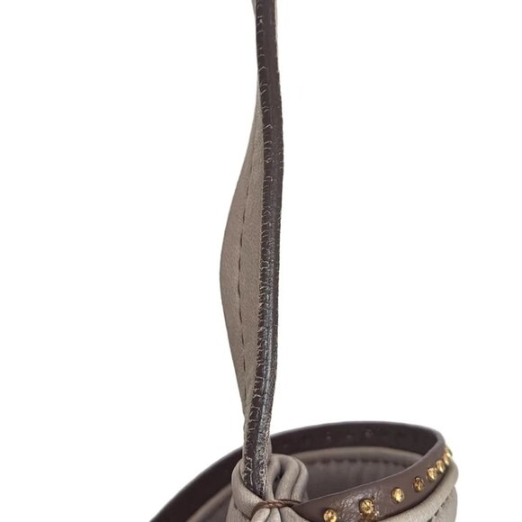 EMPORIO ARMANI - Gray Leather Tote Bag - Picture 7 of 10